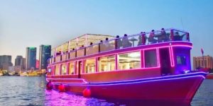 Arabian destination tourism | 4 star dhow cruise dinner al seef creek