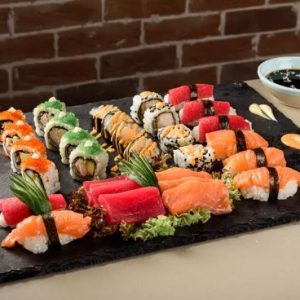 20FOUR | Sushi Platter with Optional Soft Beverage or House Beverage: