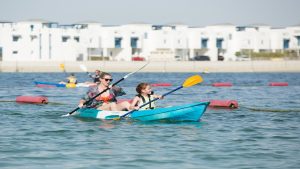 Double-seat Kayak Rental on The Palm Jumeirah - One Hour