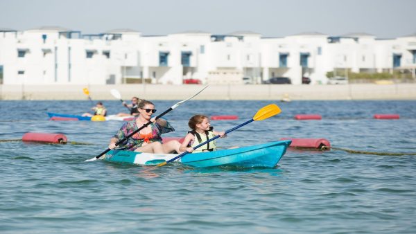 Double-seat Kayak Rental on The Palm Jumeirah - One Hour