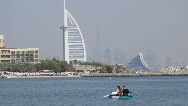 Double-seat Kayak Rental on The Palm Jumeirah - One Hour