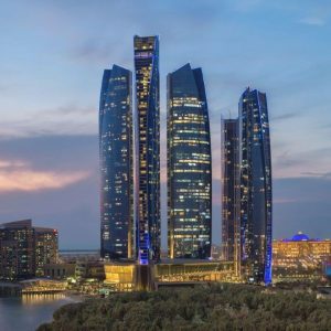 Etihad Tower Observation Deck - Viewing with coffee/tea and slice of cake
